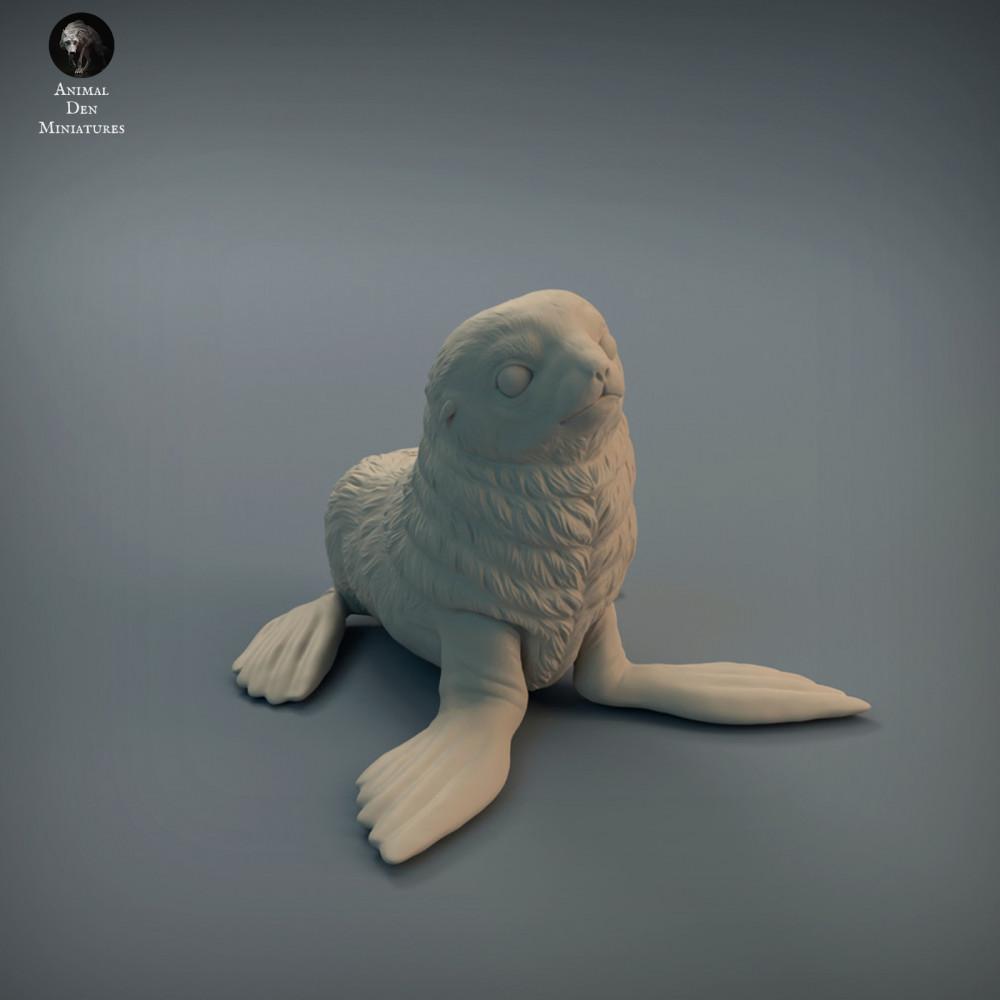 Produktfoto Tierfigur Animal Den Miniatures 1: Meerestier Tierfigur: Robbenjunges (22_01_02)