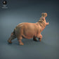 Photo de produit figurine animale Animal Den Miniatures 2 : figurine d’animal sauvage : hippopotame furieux (21_12_04)