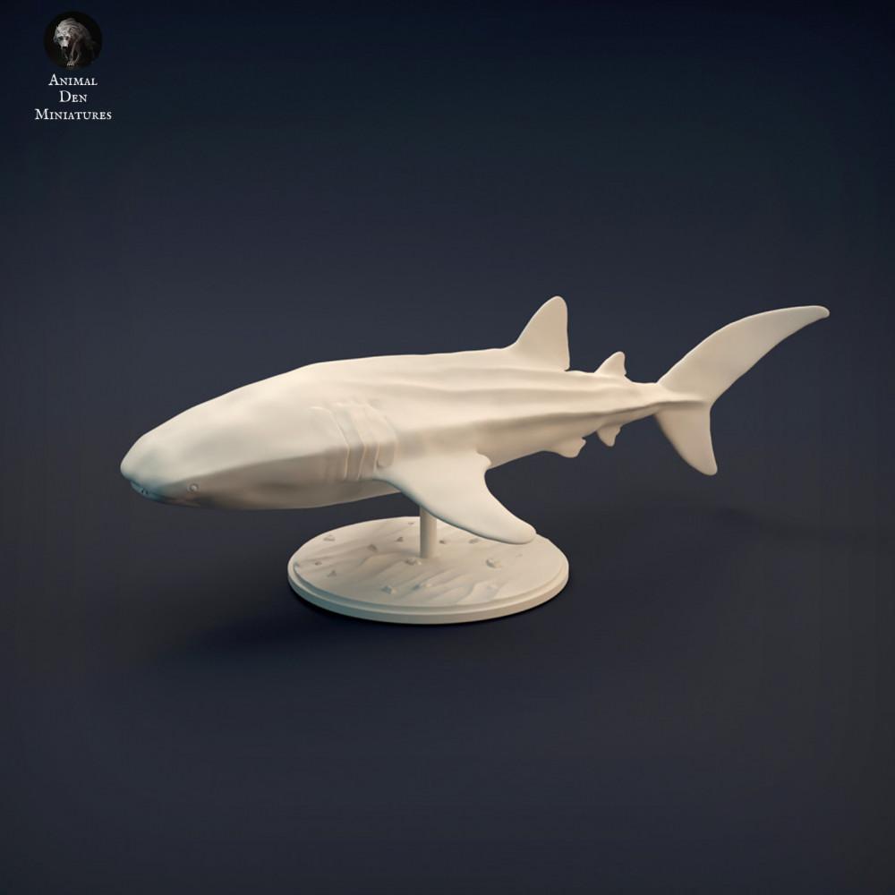 Photo produit figurine animale Animal Den Miniatures 0 : animal marin, figurine de requin-baleine (22_02_01)