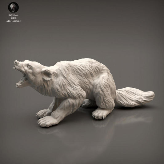 Photo produit figurine animale Animal Den Miniatures 0 : figurine d’animal sauvage : glouton (22_03_02)
