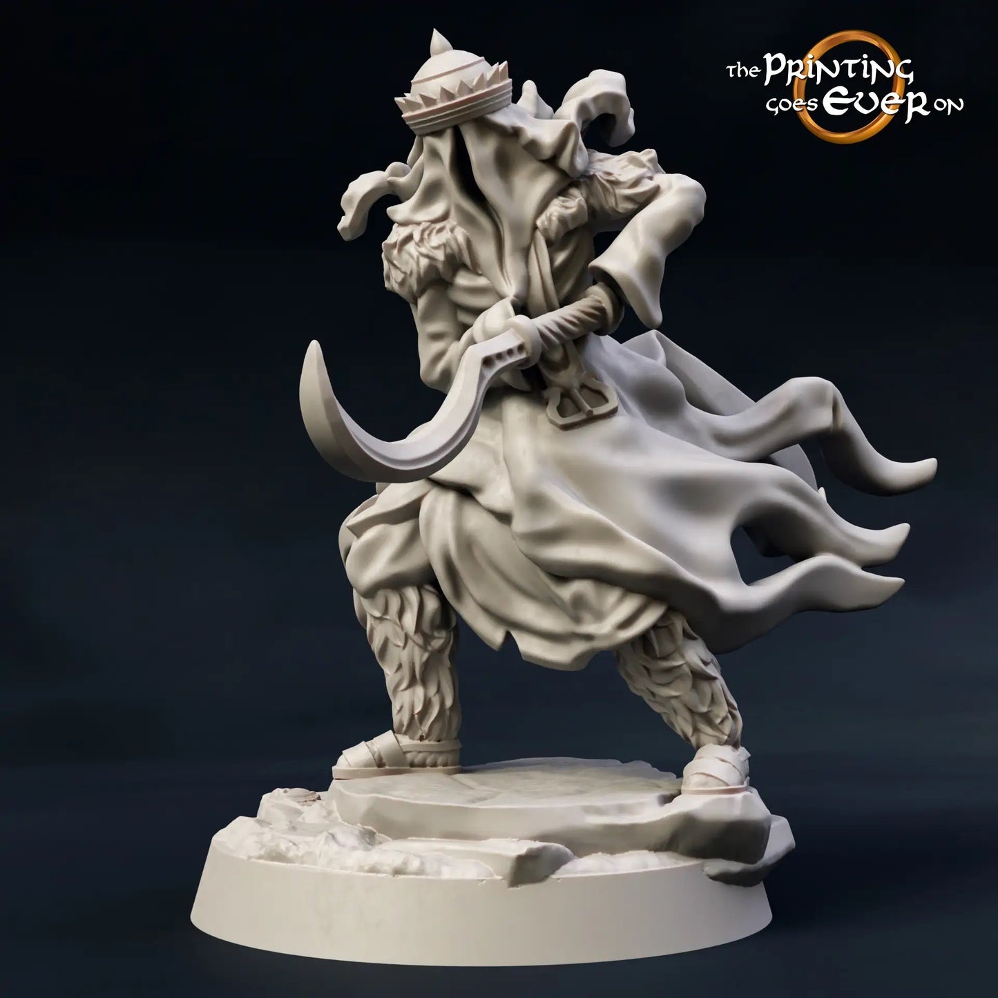 Produktfoto Tabletop 28mm The Printing Goes Ever On (TPGEO)  0: Dunkle Krieger im Kampf mit tapferen Krieger: Schwarze Gestalten überfallen Helden