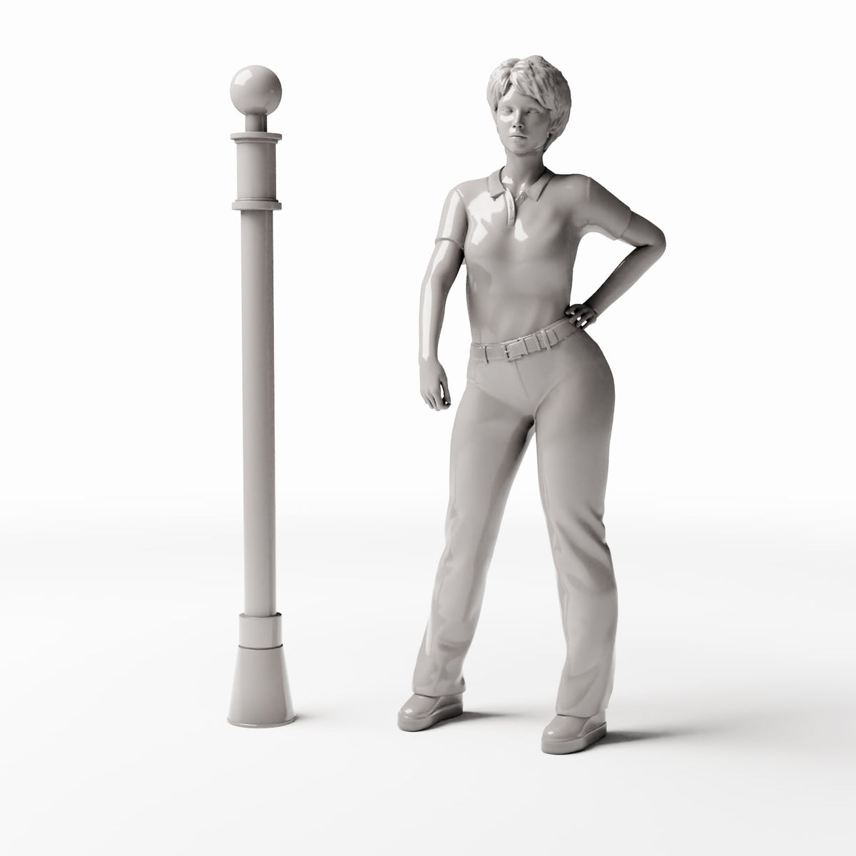 Diorama Modellbau Produktfoto 1: Diorama Straße: Dekorativer Straßenpfeiler (Ref. 1046D)