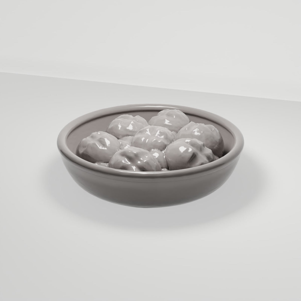MyPortal 104 0: Diorama Küche & Tafel: Keramik-Brotschale mit Brötchen (Ref. 104D)