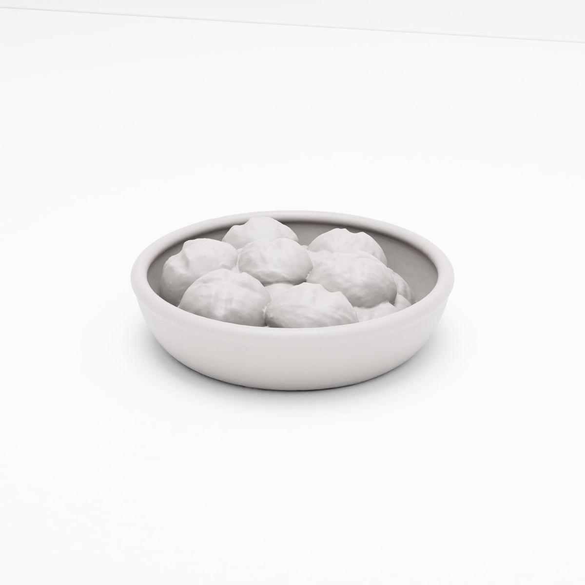 MyPortal 104 3: Diorama Küche & Tafel: Keramik-Brotschale mit Brötchen (Ref. 104D)