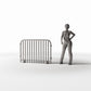 Photo produit pour diorama et modélisme 1 : Diorama Rue : Barrière mobile en acier (Ref. 1050D)