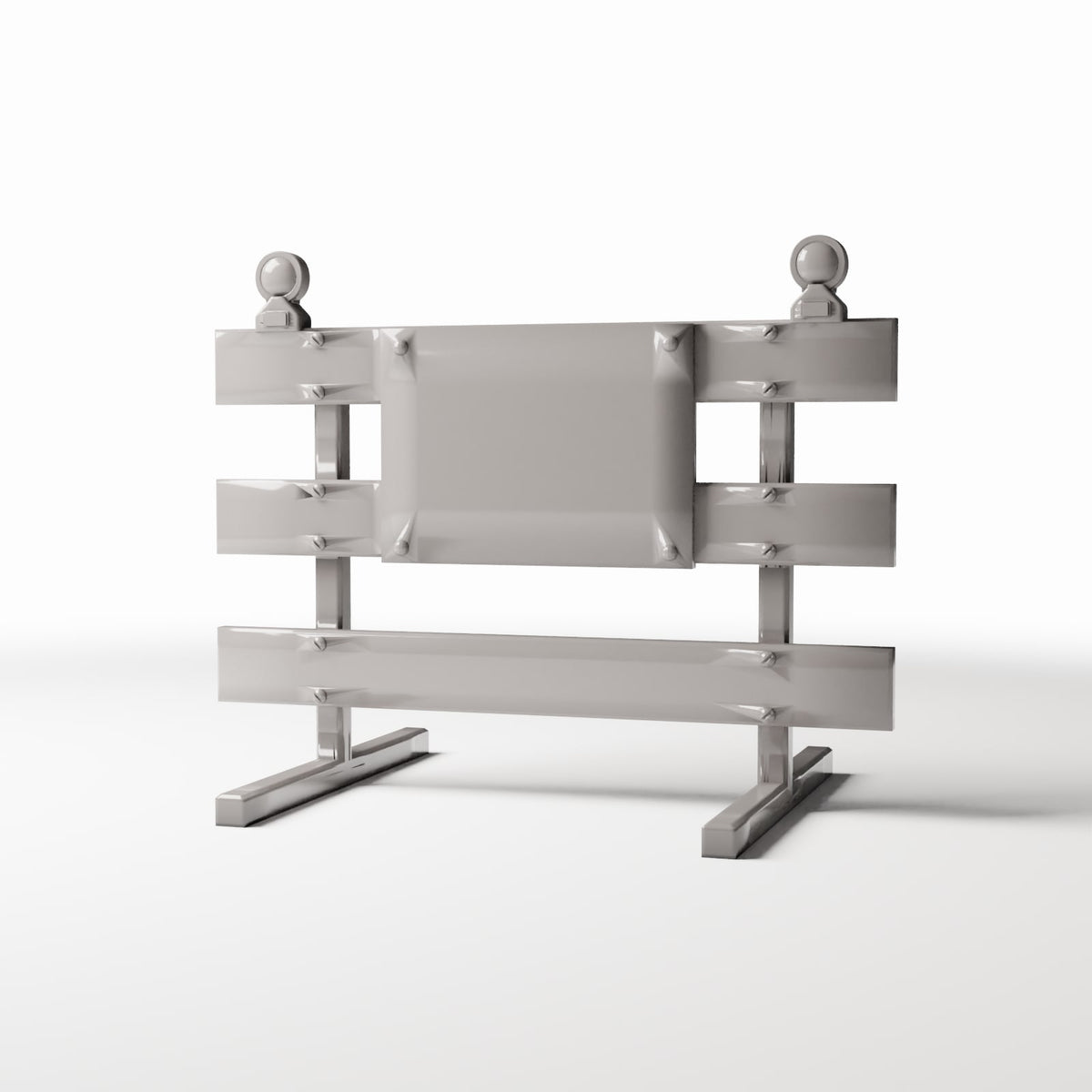 Photo produit pour diorama et modélisme 0 : Diorama de rue : Barrière routière avec feux de signalisation (Ref. 1059D)