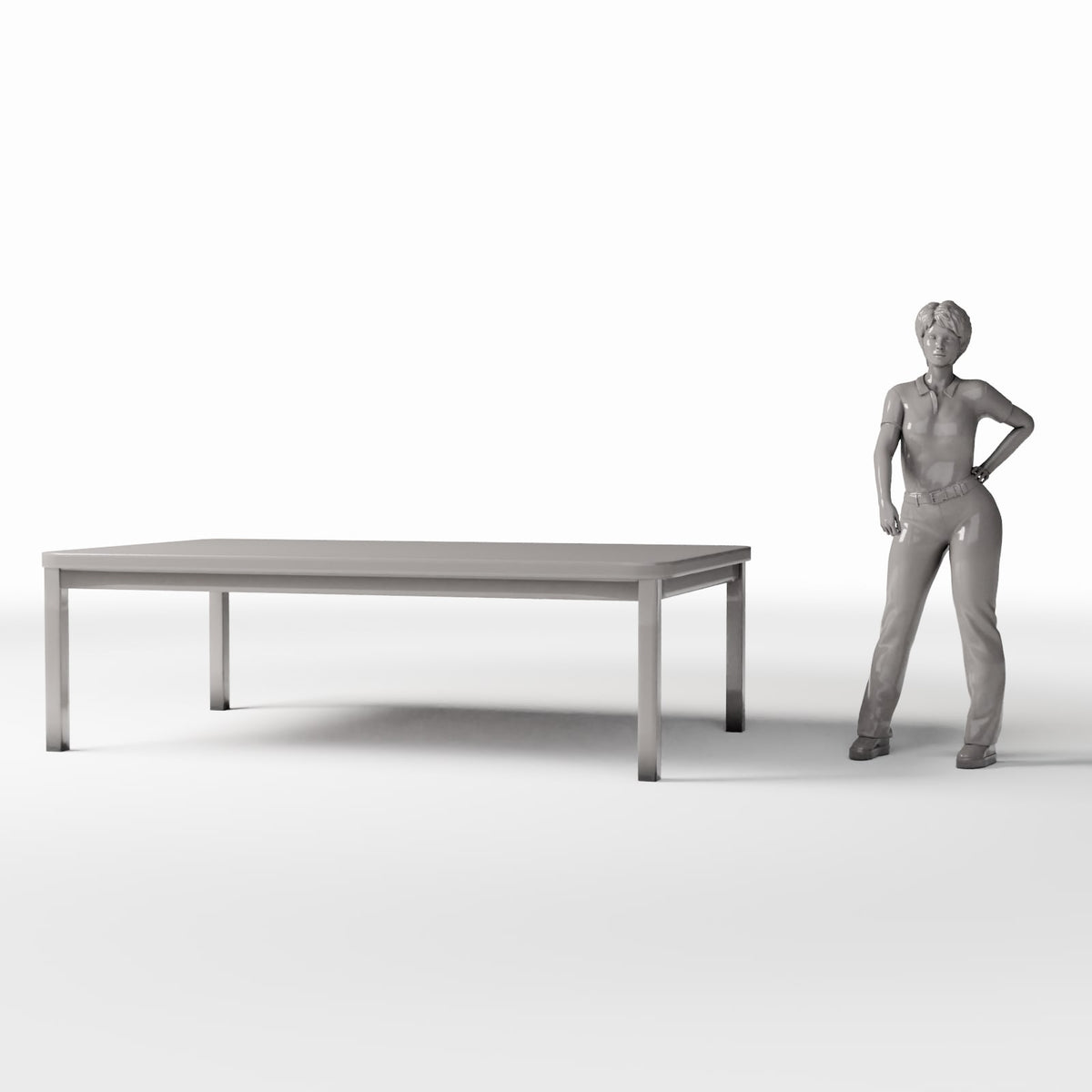 Photo produit pour diorama et modélisme 1 : Mobilier de diorama : grande table de salle à manger (Ref. 1068D)