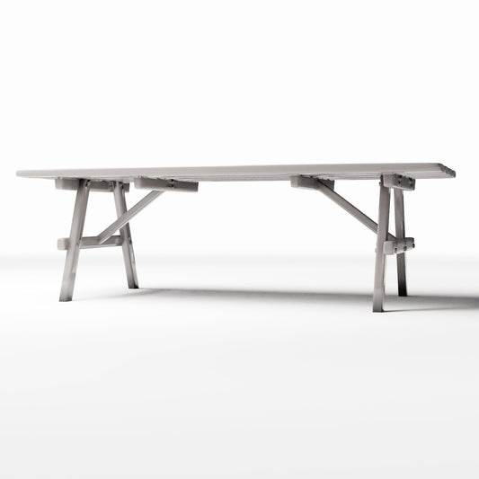 Photo produit pour diorama et modélisme 0 : Mobilier de diorama : table pliante d’extérieur en bois (Ref. 1071D)