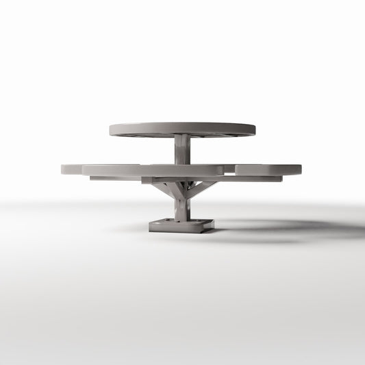 Photo produit pour diorama et modélisme 0 : Parc de diorama : table de pique-nique ronde avec bancs (Ref. 1076D)