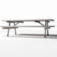 Photo produit pour diorama et modélisme 0 : Diorama de parc : table de pique-nique avec bancs (Ref. 1079D)