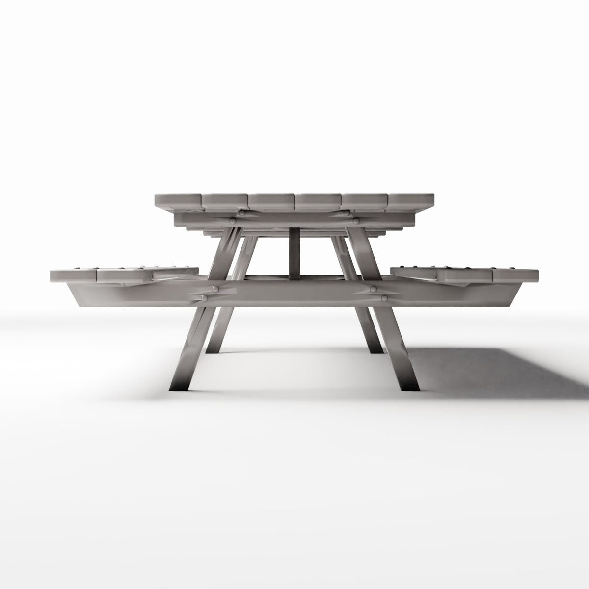 Photo produit pour diorama et modélisme 2 : Diorama de parc : table de pique-nique avec bancs (Ref. 1079D)