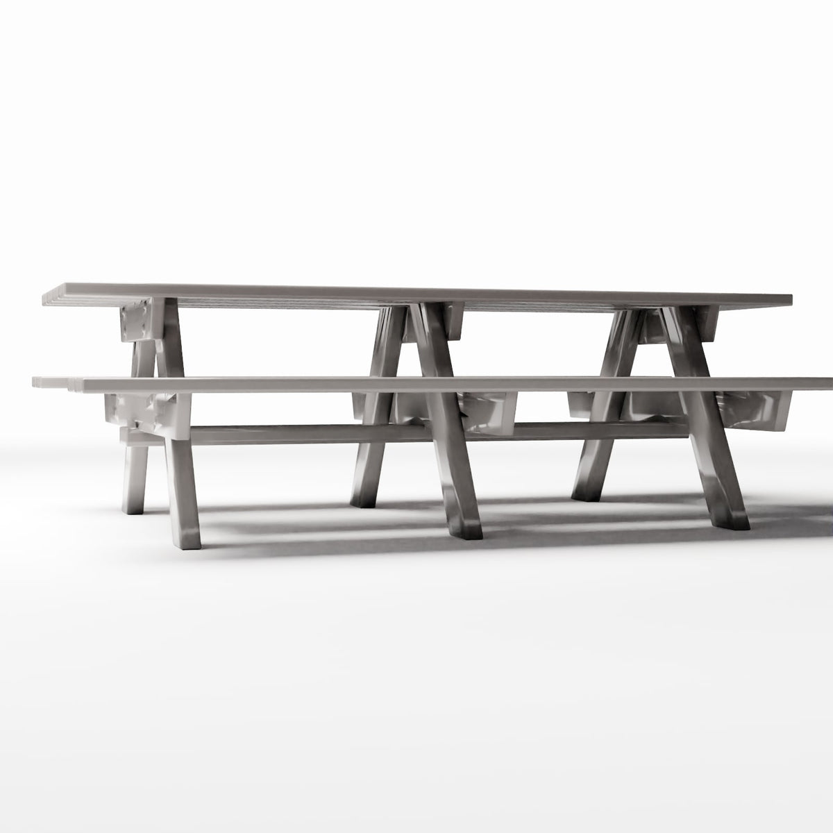 Photo produit pour diorama et modélisme 3 : Diorama jardin et parc : table de pique-nique avec bancs (Ref. 1080D)