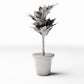 Photo produit pour diorama et modélisme 2 : Plantes pour diorama : plante à feuilles en éventail en pot (Ref. 1095D)