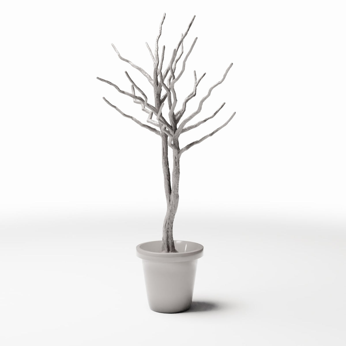 Photo produit pour diorama et modélisme 0 : Plantes pour diorama : arbre d’ornement sans feuilles en pot de fleurs (Ref. 1099D)