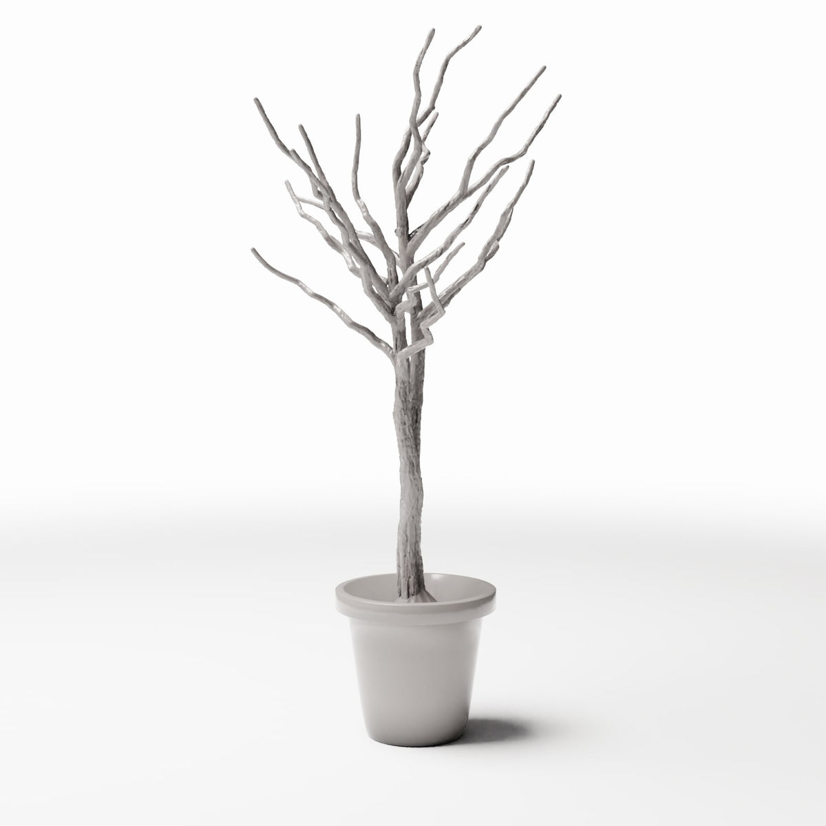 Photo produit pour diorama et modélisme 2 : Plantes pour diorama : arbre d’ornement sans feuilles en pot de fleurs (Ref. 1099D)