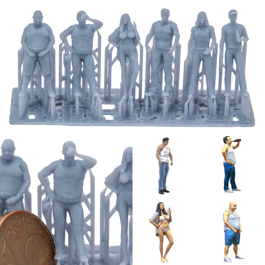 Produktfoto Figur H0, 1:72 - 0: Rowdy und Rüpel Figuren Set