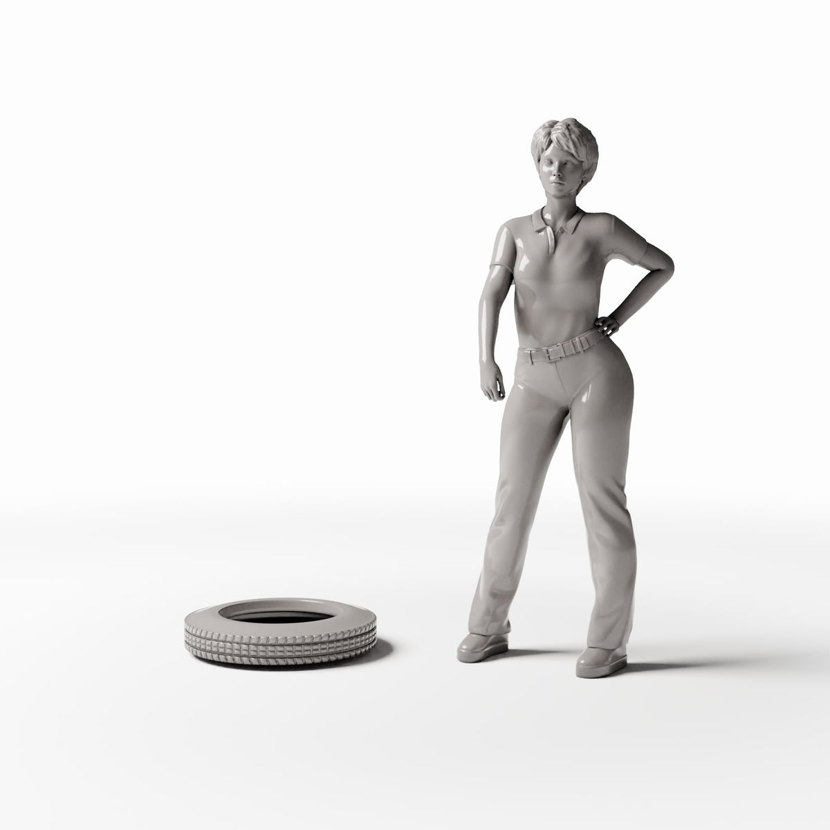 Photo produit pour diorama et modélisme 1 : Atelier de diorama : pneu étroit à sculptures (Ref. 1112D)