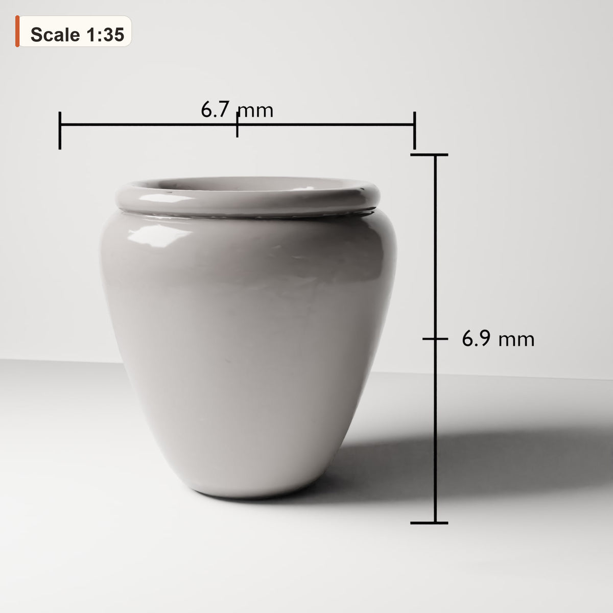 MyPortal 114 1: Diorama Küche: Keramik-Vorratskrug mit Deckel (Ref. 114D)