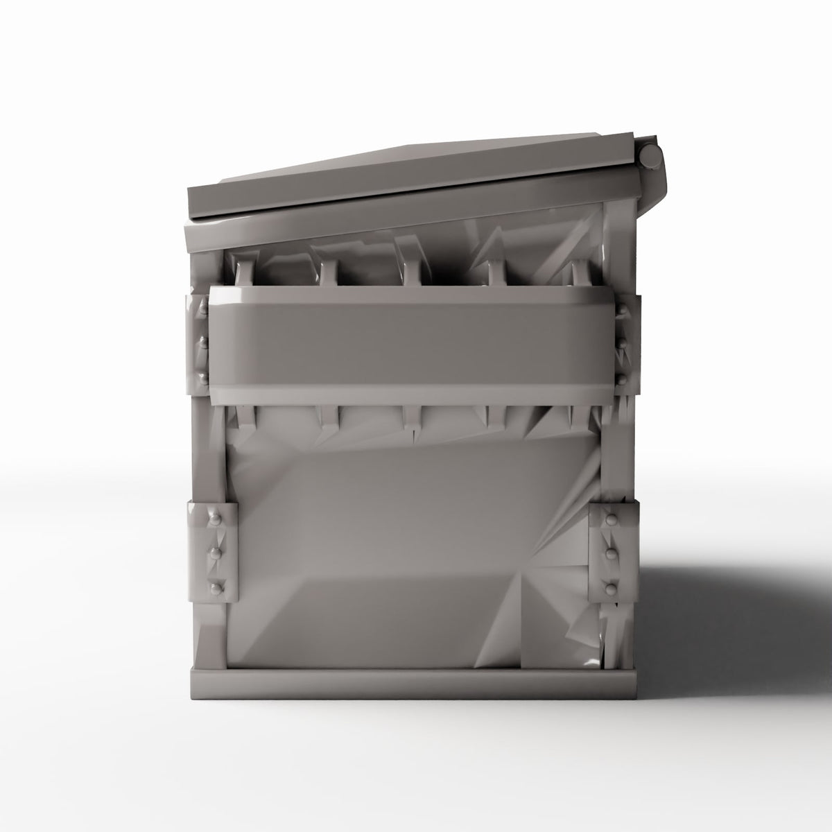 Diorama Modellbau Produktfoto 2: Diorama Straße: Müllcontainer mit geschlossenem Deckel (Ref. 1158D)