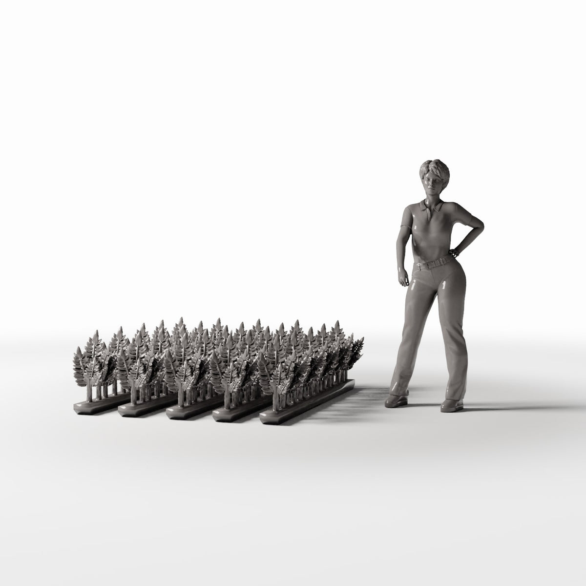 Diorama Modellbau Produktfoto 1: Diorama Pflanzen: Laubzweige als Heckenabschnitt (Ref. 1183D)