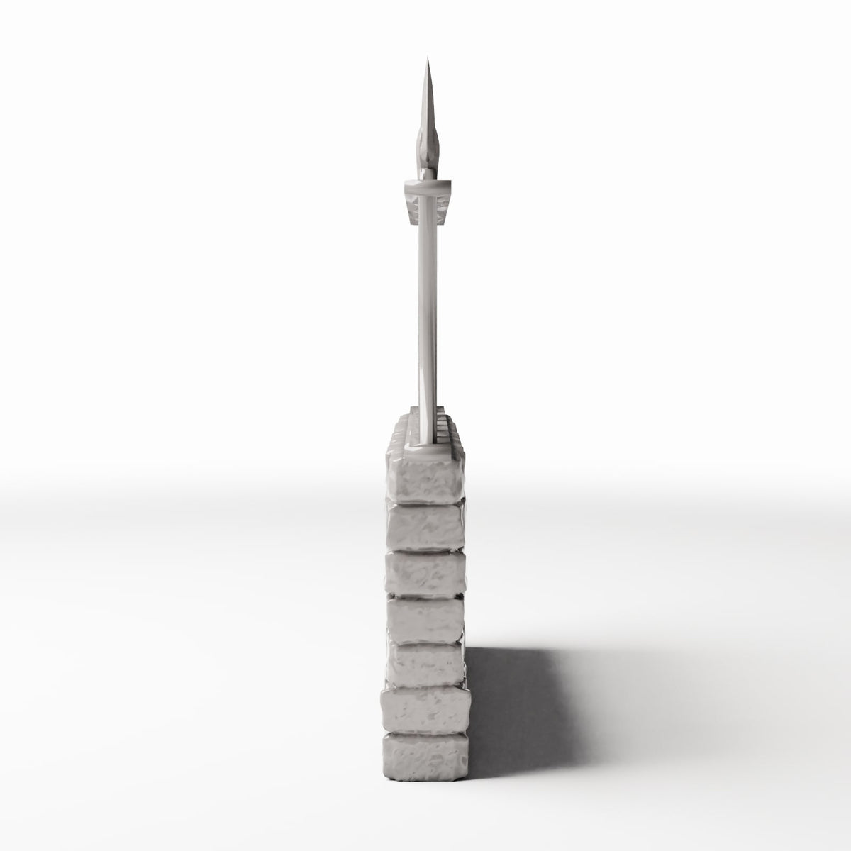 Photo produit pour diorama et modélisme 2 : Architecture de diorama : Mur bas en briques avec clôture métallique (Ref. 1197D)