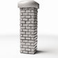 Photo produit pour diorama et modélisme 0 : Bâtiment de diorama : pilier bas en briques (Ref. 1199D)