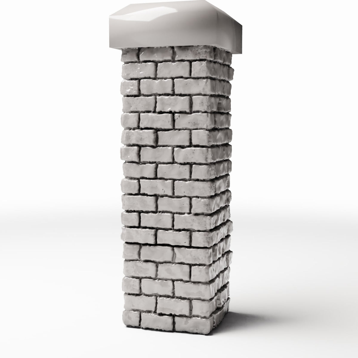 Photo produit pour diorama et modélisme 0 : Bâtiment de diorama : pilier bas en briques (Ref. 1199D)