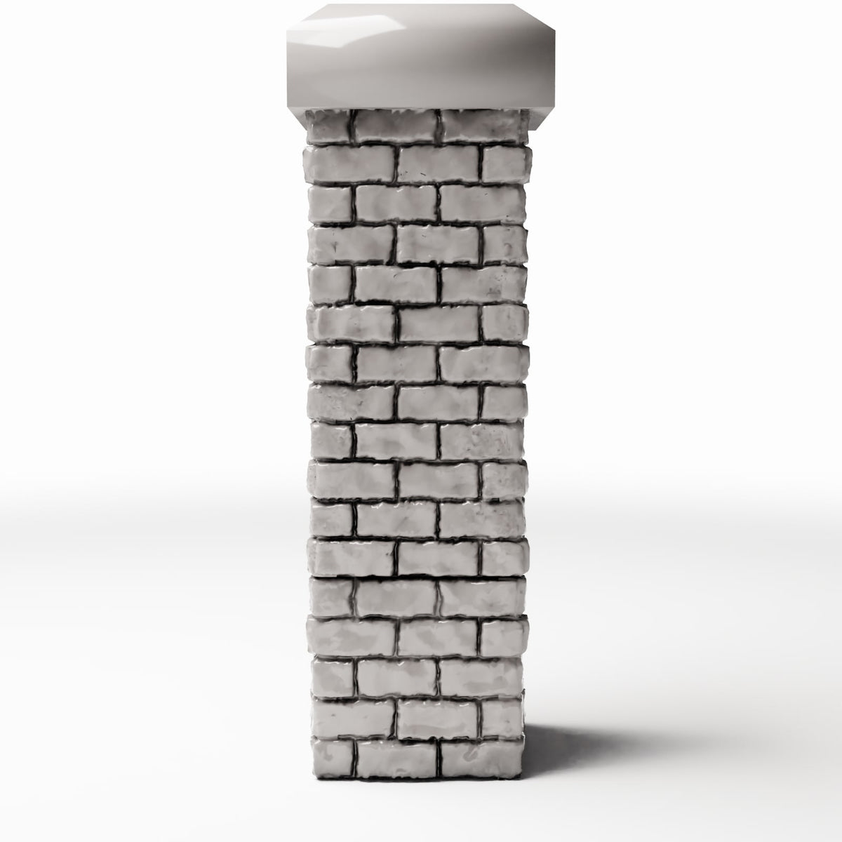 Photo produit pour diorama et modélisme 2 : Bâtiment de diorama : pilier bas en briques (Ref. 1199D)
