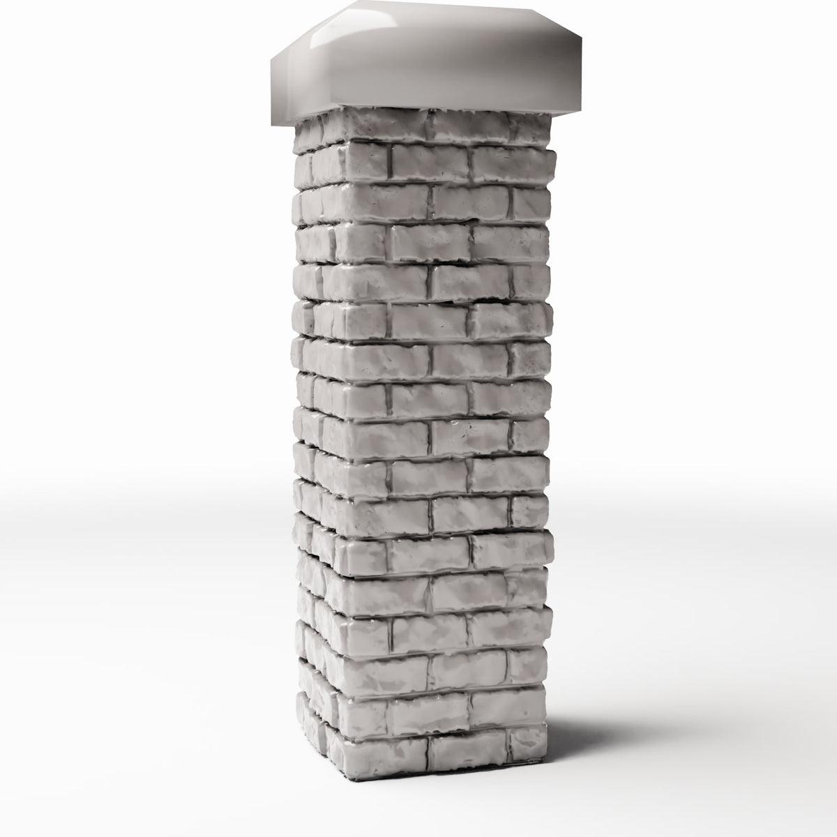 Photo produit pour diorama et modélisme 3 : Bâtiment de diorama : pilier bas en briques (Ref. 1199D)