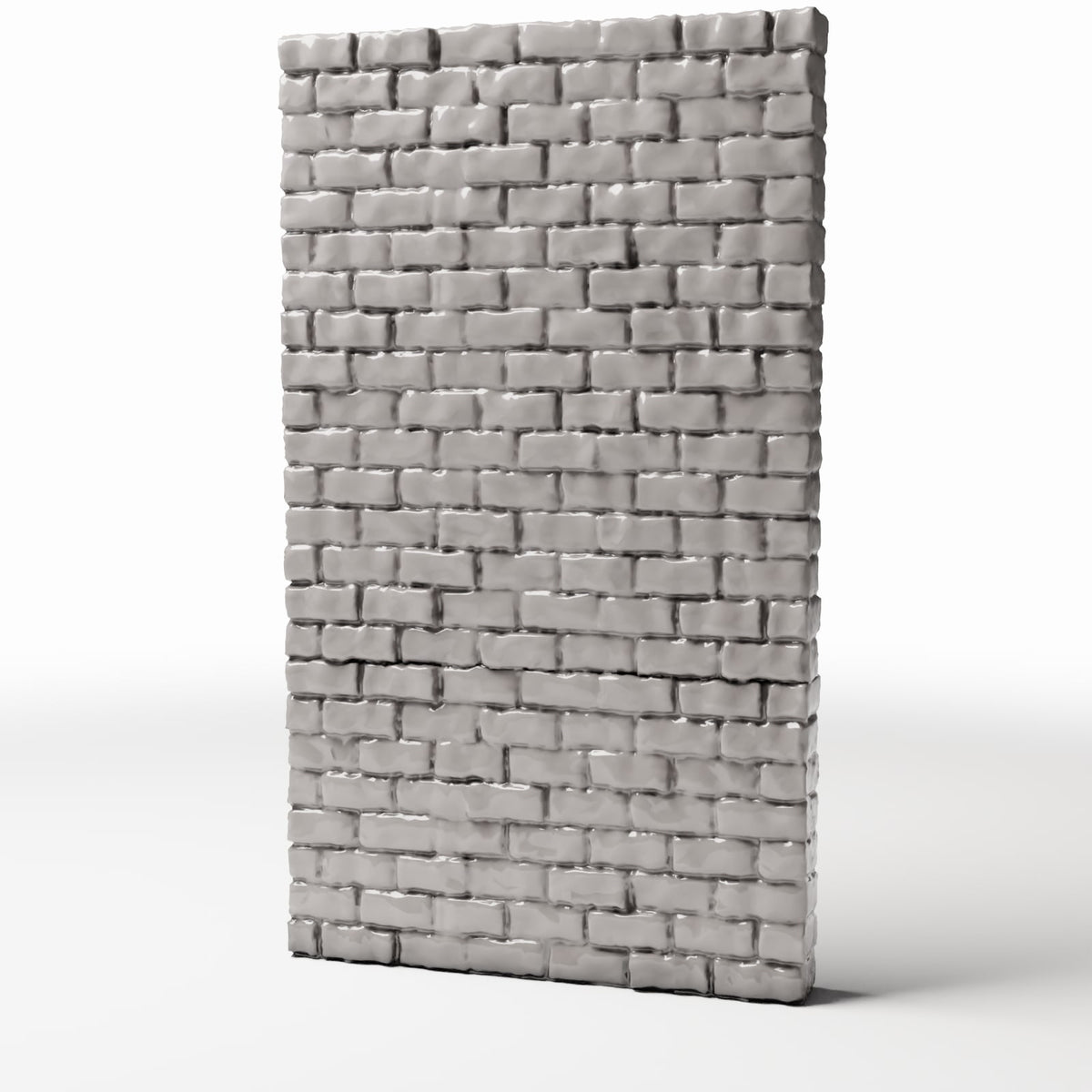 Photo produit pour diorama et modélisme 0 : Bâtiment de diorama : mur de briques étroit et haut, intact (Ref. 1202D)