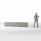 Photo produit pour diorama et modélisme 1 : Bâtiment de diorama : mur bas en briques (Ref. 1203D)