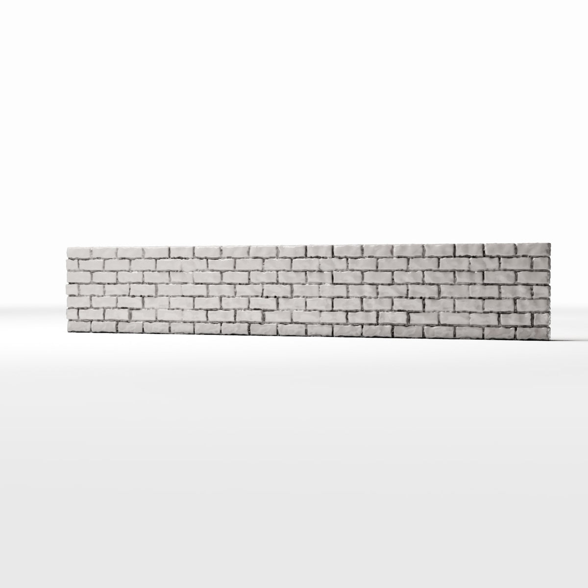 Photo produit pour diorama et modélisme 0 : Bâtiment de diorama : mur bas en briques (Ref. 1203D)