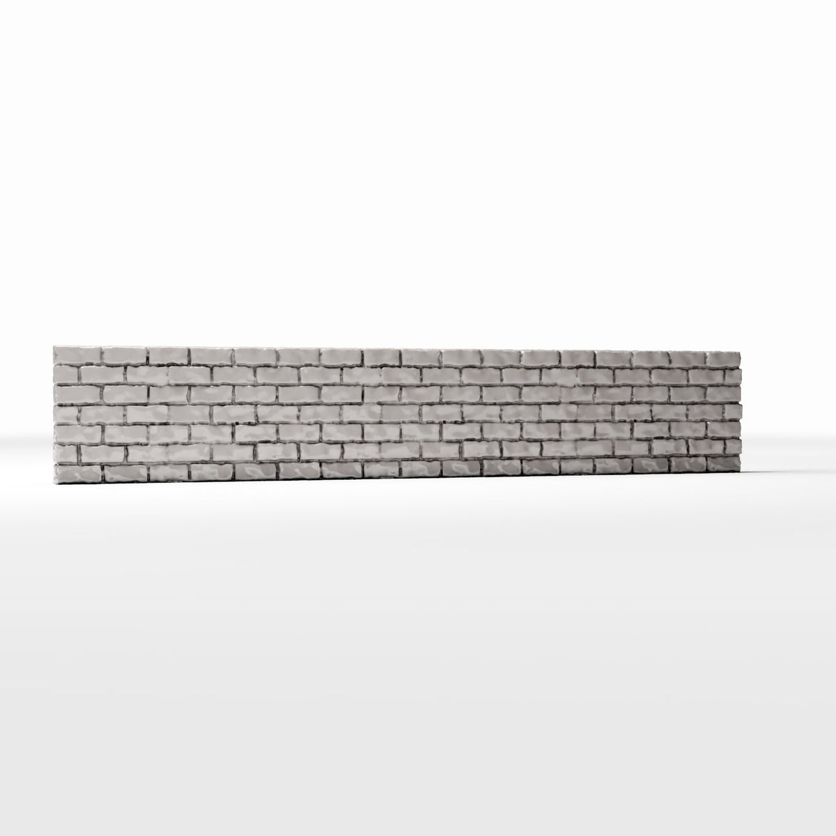 Photo produit pour diorama et modélisme 3 : Bâtiment de diorama : mur bas en briques (Ref. 1203D)