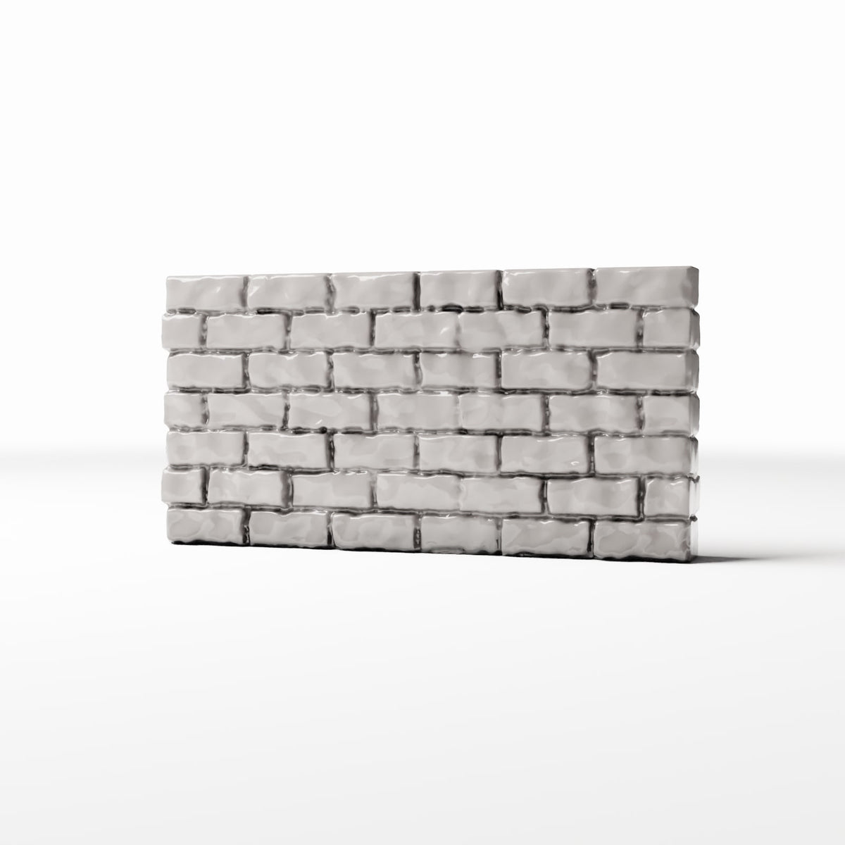 Photo produit pour diorama et modélisme 0 : Bâtiment pour diorama : mur de briques bas et étroit (Ref. 1205D)