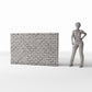 Photo produit pour diorama et modélisme 1 : Bâtiment de diorama : mur de briques intact, large (Ref. 1206D)