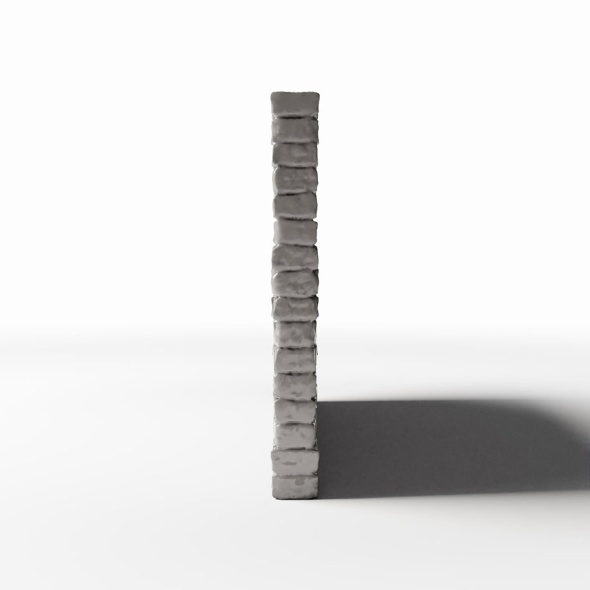 Photo produit pour diorama et modélisme 2 : Bâtiment de diorama : mur de briques intact, large (Ref. 1206D)