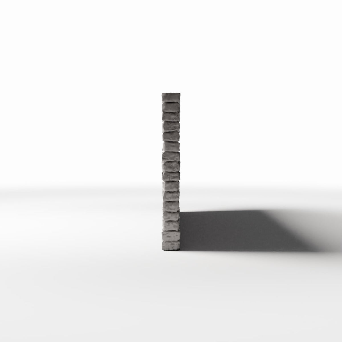 Photo produit pour diorama et modélisme 2 : Bâtiment de diorama : mur de briques intact (Ref. 1207D)