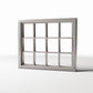 Photo produit pour diorama et modélisme 0 : Bâtiments de diorama : fenêtre standard à 12 carreaux (Ref. 1216D)