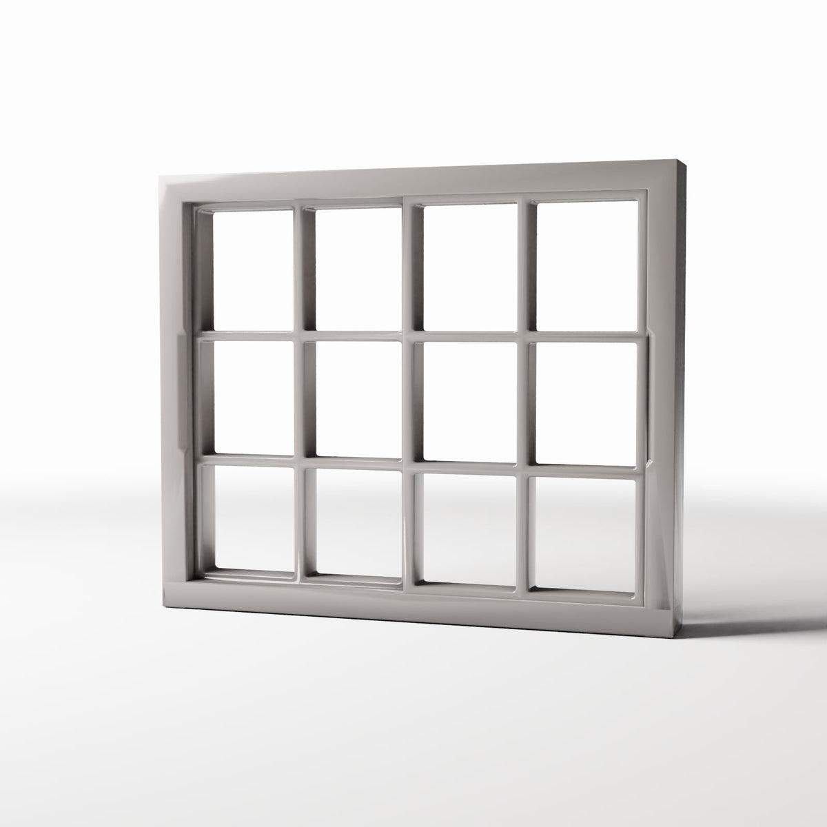 Photo produit pour diorama et modélisme 0 : Bâtiments de diorama : fenêtre standard à 12 carreaux (Ref. 1216D)