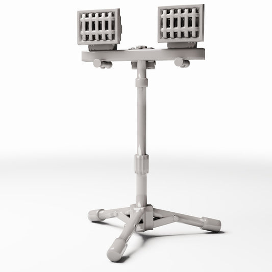 Photo produit pour diorama et modélisme 0 : Diorama de chantier : projecteur de chantier mobile sur trépied (Ref. 1224D)