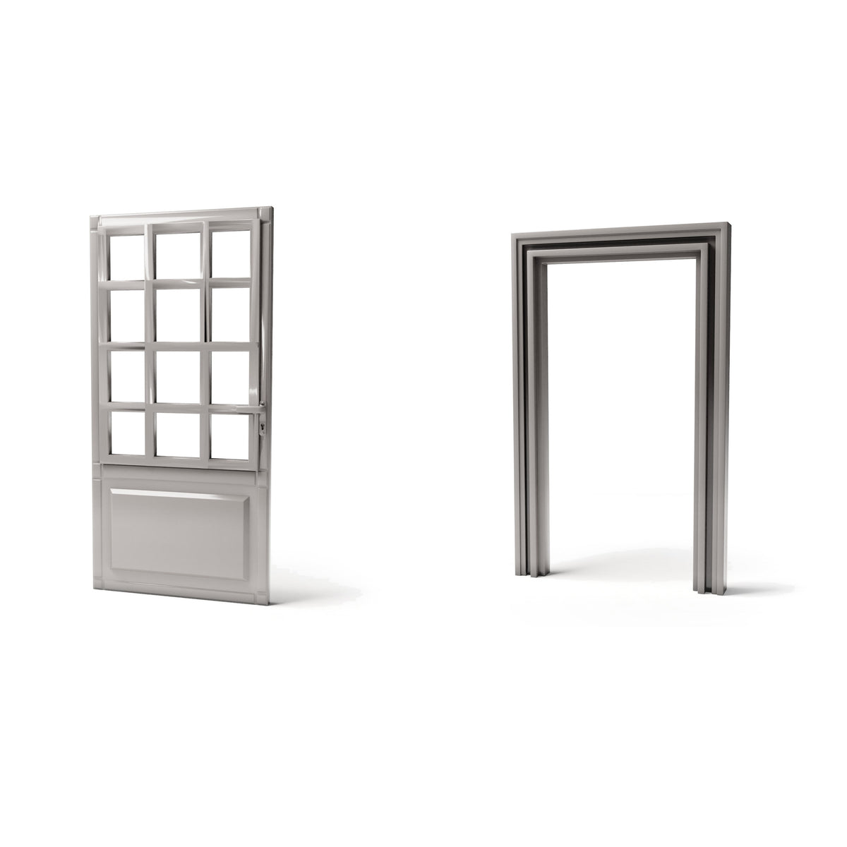 Photo produit de modélisme pour diorama 0 : bâtiment de diorama : porte d’entrée avec encadrement (réf. 1252D)