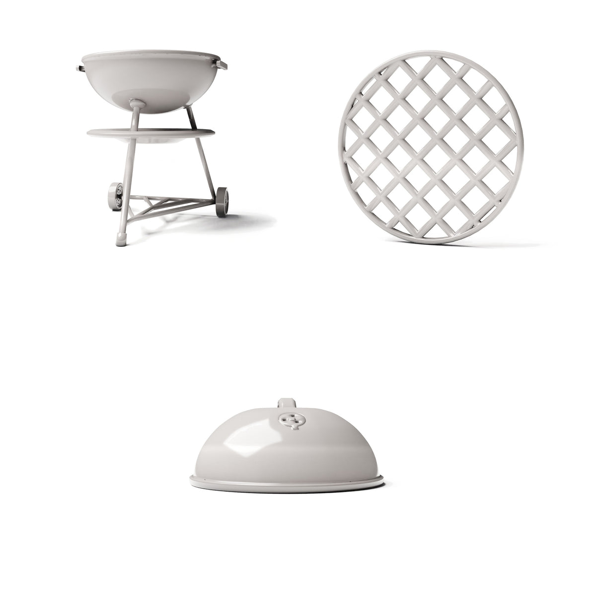 Photo produit de modélisme de diorama 0 : diorama de jardin : barbecue boule avec grille (réf. 1254D)