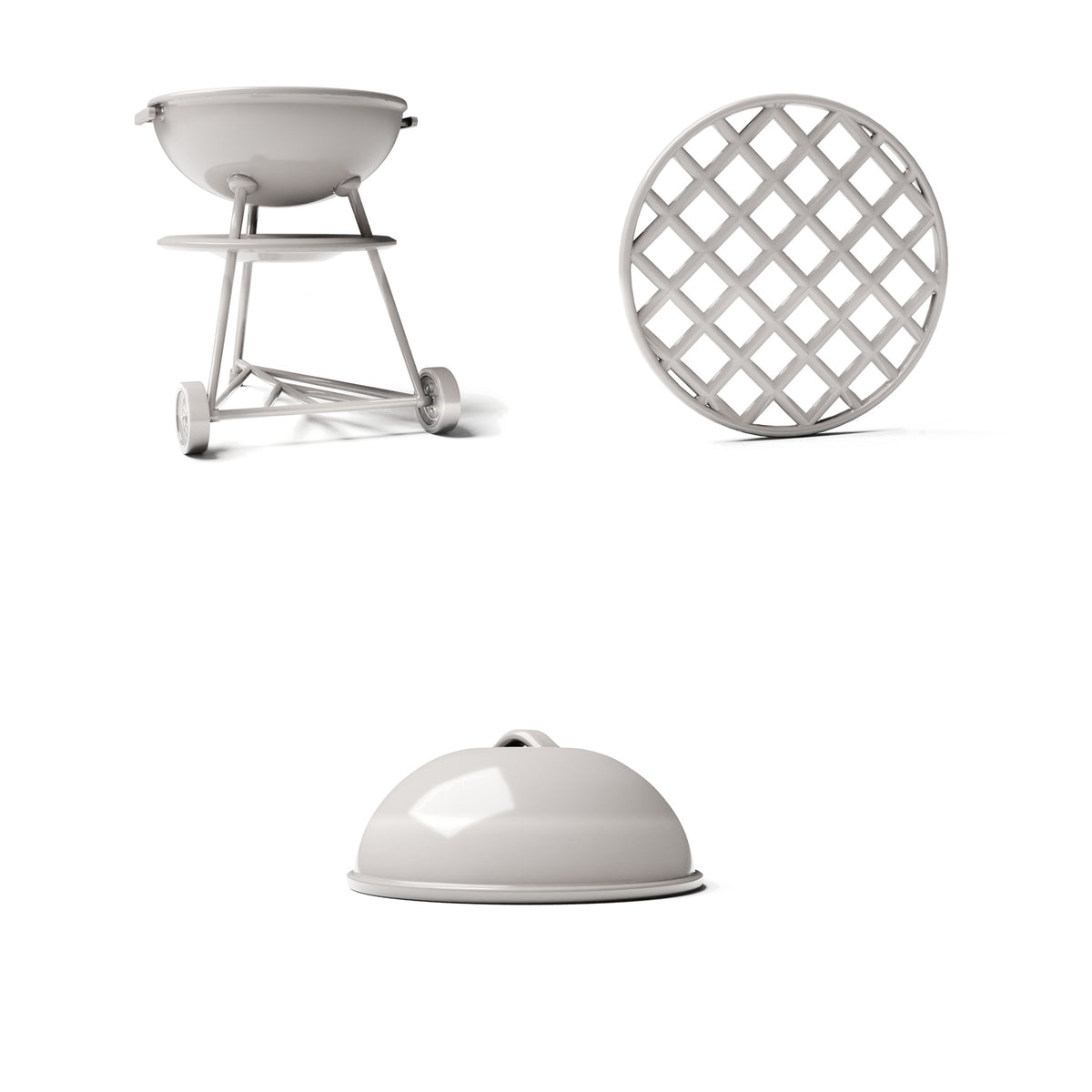 Photo produit 3 de modélisme de diorama : diorama de jardin : barbecue boule avec grille (Réf. 1254D)