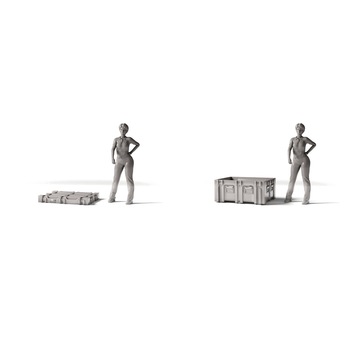 Photo produit de modélisme de diorama 1 : Diorama Stockage et transport : caisse militaire type D08 en kit (réf. 1277D)