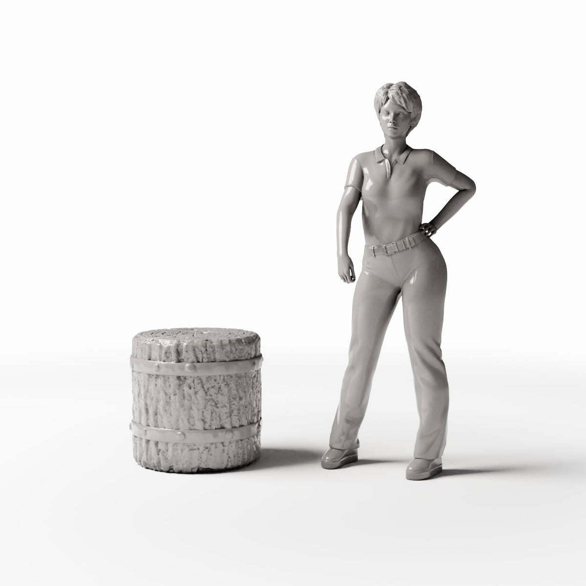 Photo produit pour diorama et modélisme 1 : Atelier de diorama : socle d’enclume pour diorama d’atelier (Ref. 1296D)