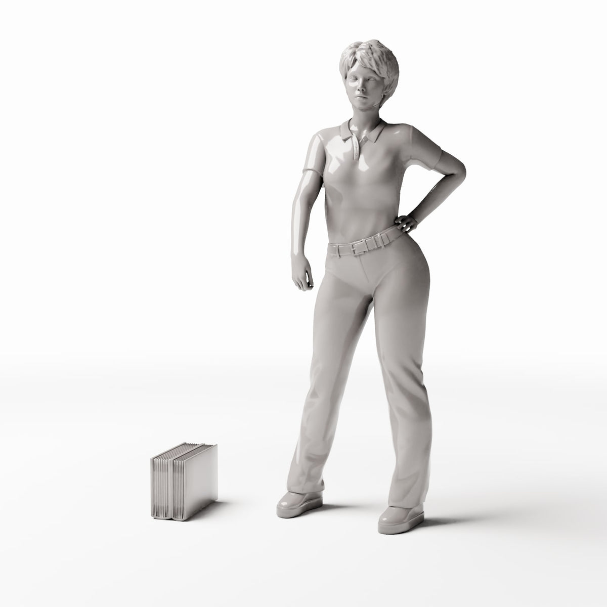 Photo produit pour diorama et modélisme 1 : Mobilier de diorama : échelle miniature pour bibliothèque (Ref. 1317D)