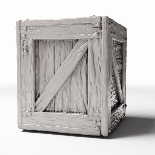 Photo produit pour diorama et modélisme 0 : Accessoires de diorama : caisse miniature rustique en bois (Ref. 1375D)