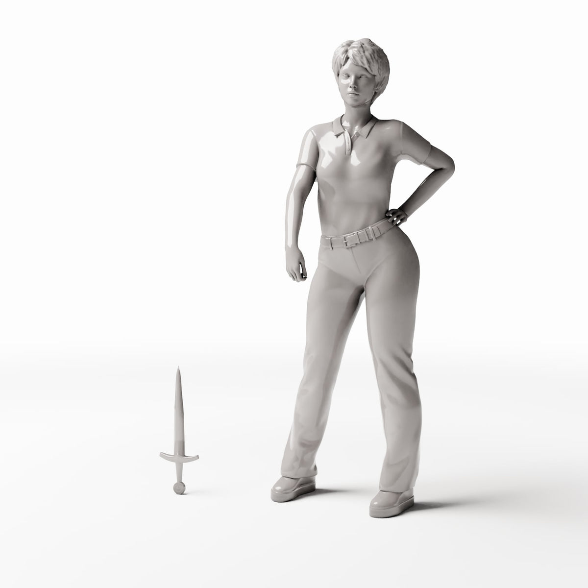 Photo produit pour diorama et modélisme 1 : Équipement militaire pour diorama : poignard à quillons (Ref. 1383D)