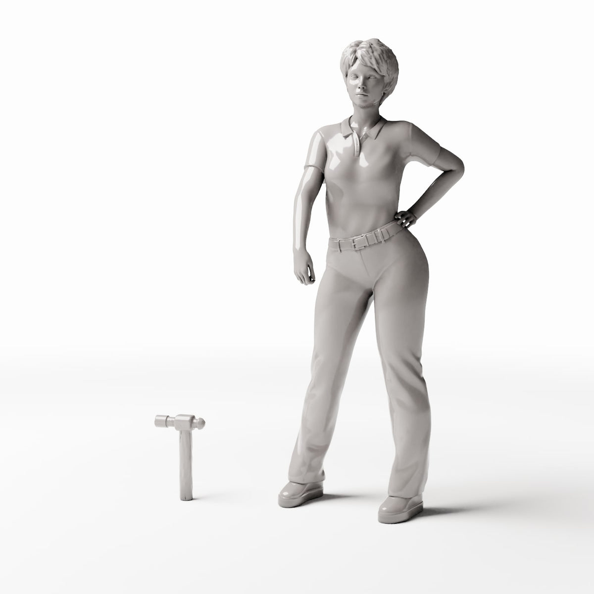Photo produit pour diorama et modélisme 1 : Atelier de diorama : marteau de forgeron, outil pour diorama (Ref. 1401D)