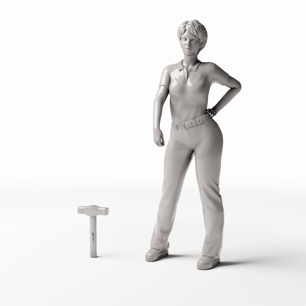 Diorama Modellbau Produktfoto 1: Diorama Werkstatt: Schmiedehammer als Diorama-Werkzeug (Ref. 1403D)